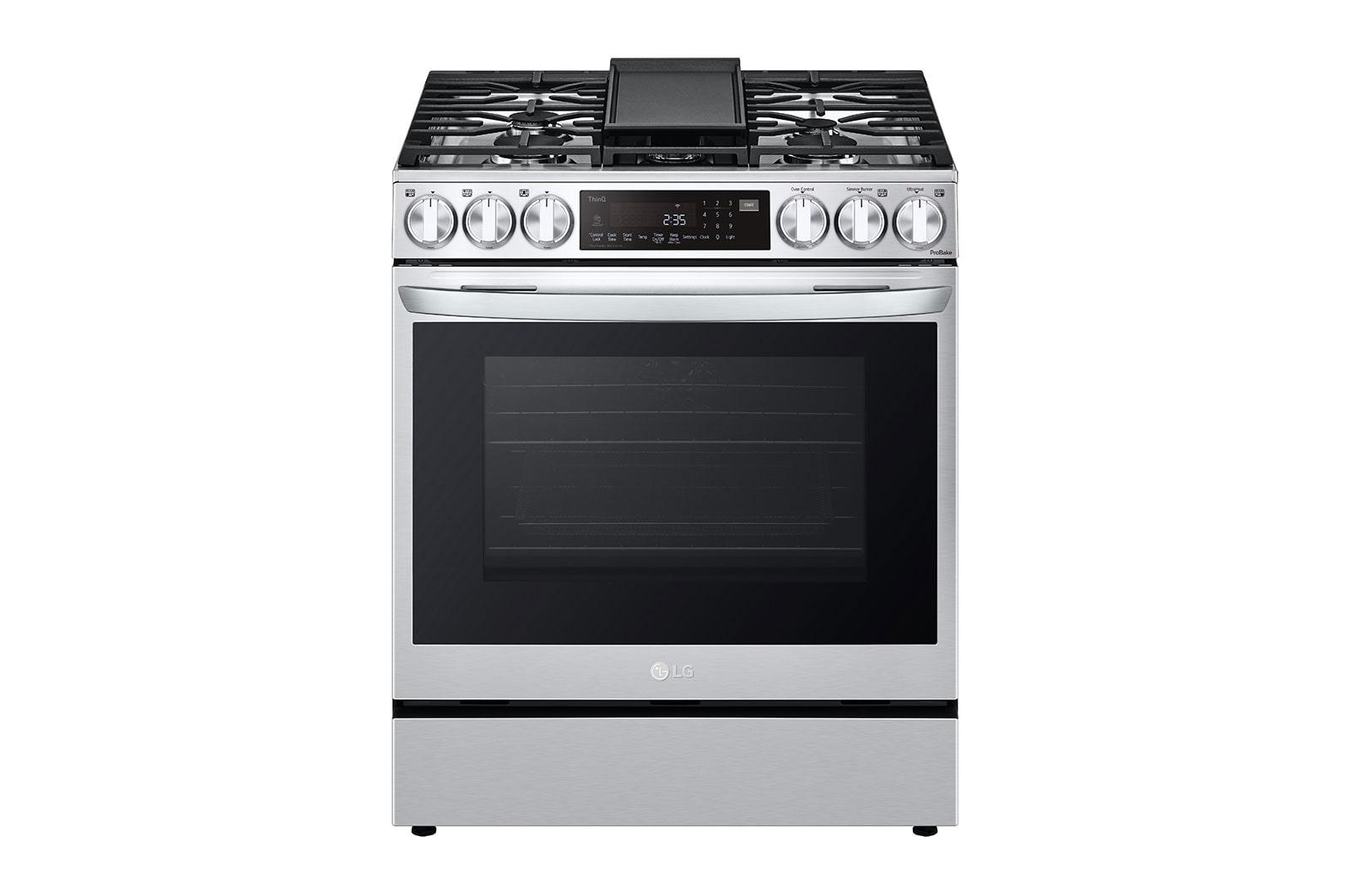 Lg 6.3 cu ft. Smart wi-fi Enabled ProBake Convection® InstaView® Gas Slide-In Range with Air Fry