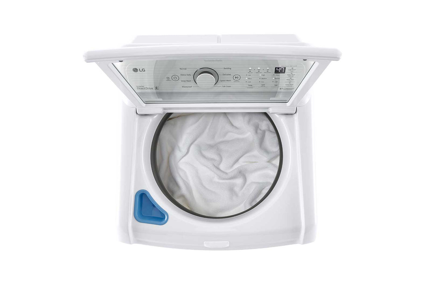 Lg WT7000CW 4.5 cu. ft. Ultra Large Capacity Top Load Washer with Impeller & TurboDrum™ Technology