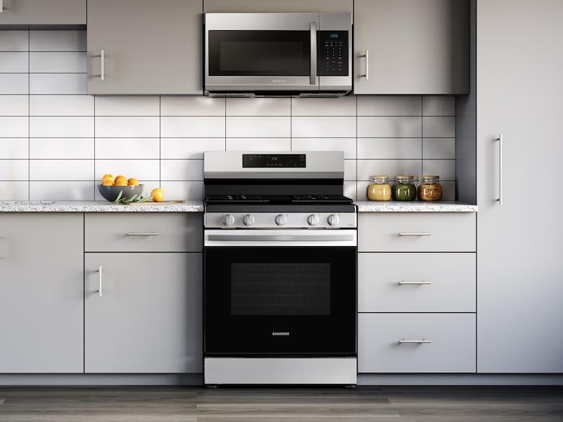 Samsung 6.0 cu. ft. Smart Freestanding Gas Range with Integrated Griddle in Stainless Steel