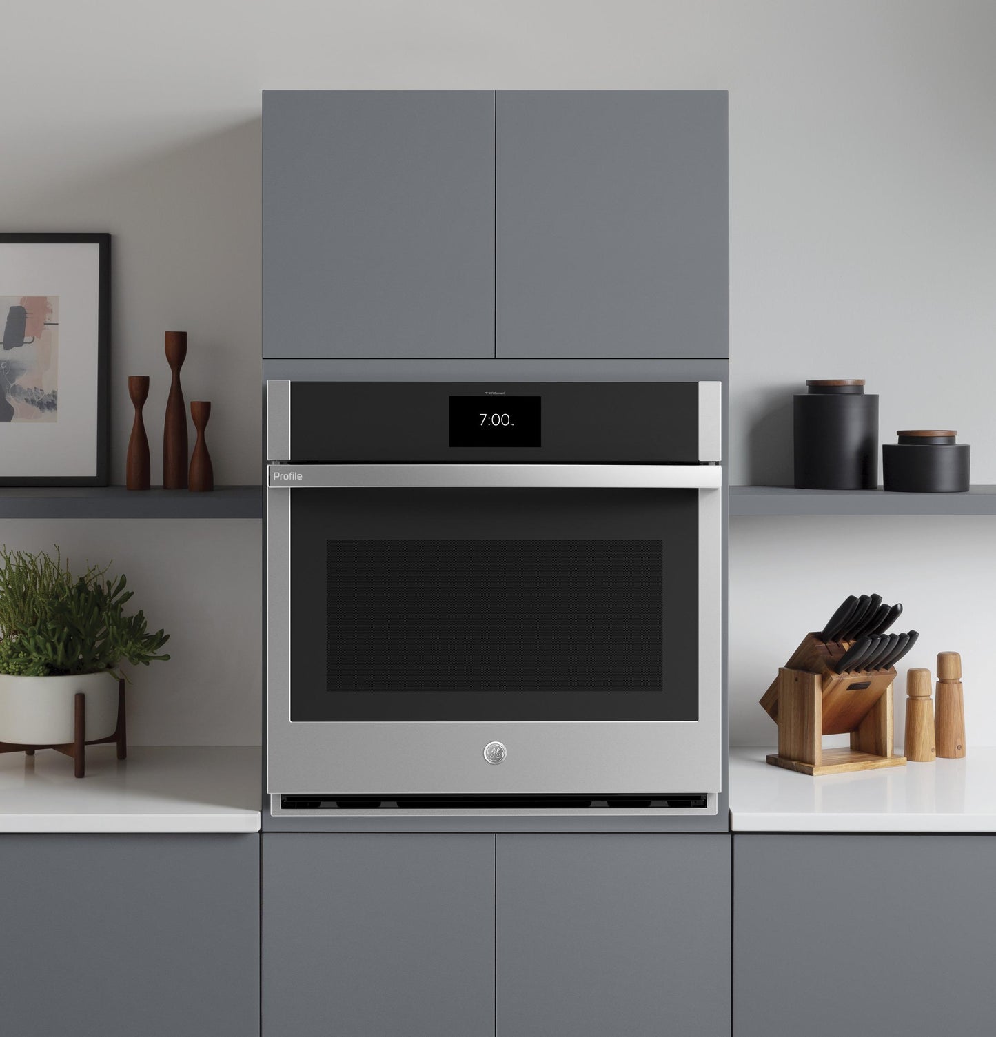 PTS7000SNSS GE Profile™ 30" Smart Built-In Convection Single Wall Oven with No Preheat Air Fry and Precision Cooking