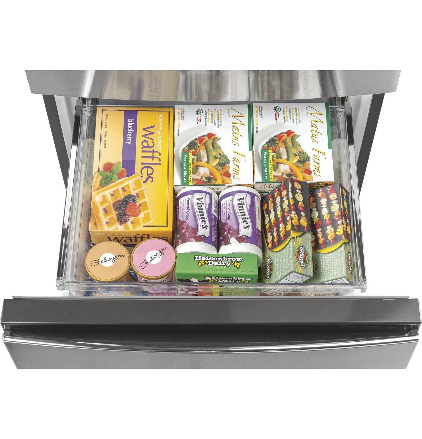 GLE12HSPSS GE® ENERGY STAR® 11.9 Cu. Ft. Bottom-Freezer Refrigerator