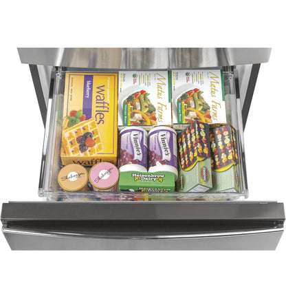 GLE12HSPSS GE® ENERGY STAR® 11.9 Cu. Ft. Bottom-Freezer Refrigerator