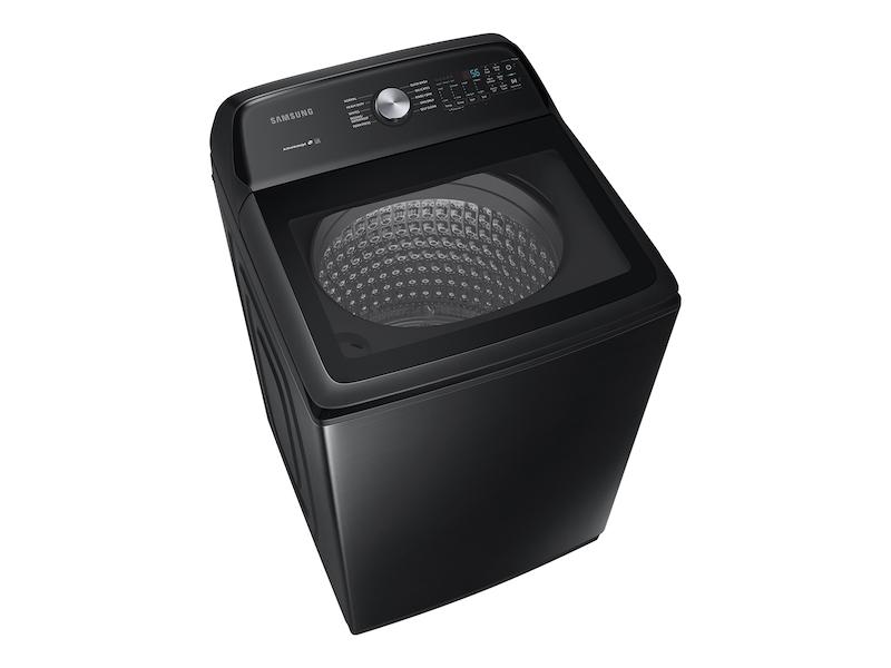 Samsung 5.0 cu. ft. Capacity Top Load Washer with Active WaterJet in Brushed Black