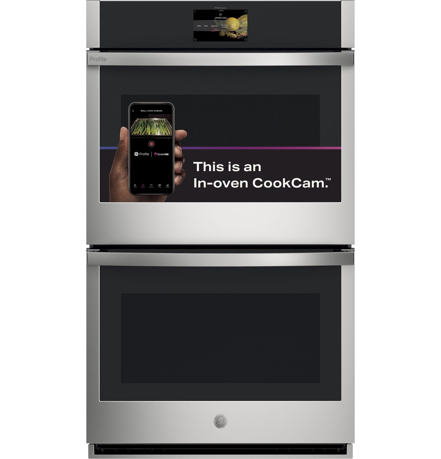 PTD9000SNSS GE Profile™ 30" Smart Built-In Convection Double Wall Oven with In-Oven Camera and No Preheat Air Fry