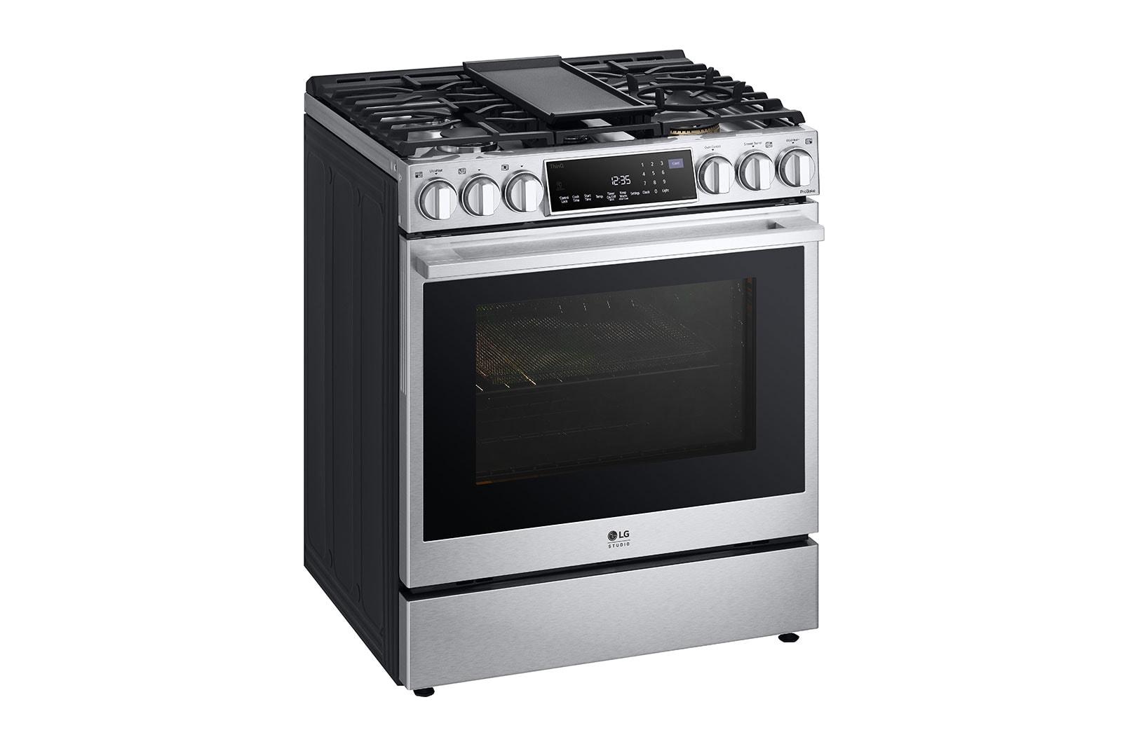 LG STUDIO 6.3 cu. ft. InstaView® Gas Slide-in Range with ProBake Convection® and Air Fry