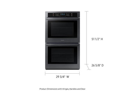 Samsung NV51T5511DG 30" Smart Double Wall Oven in Black Stainless Steel