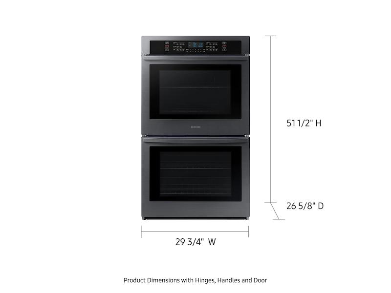 Samsung 30" Smart Double Wall Oven in Black Stainless Steel