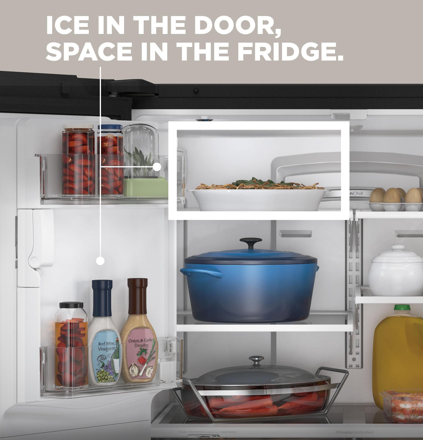 GFE26JYMFS GE ENERGY STAR 25.7 Cu. Ft. Fingerprint Resistant French-Door Refrigerator