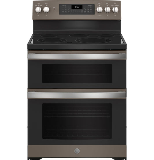 GE® 30" Free-Standing Electric Double Oven Convection Range