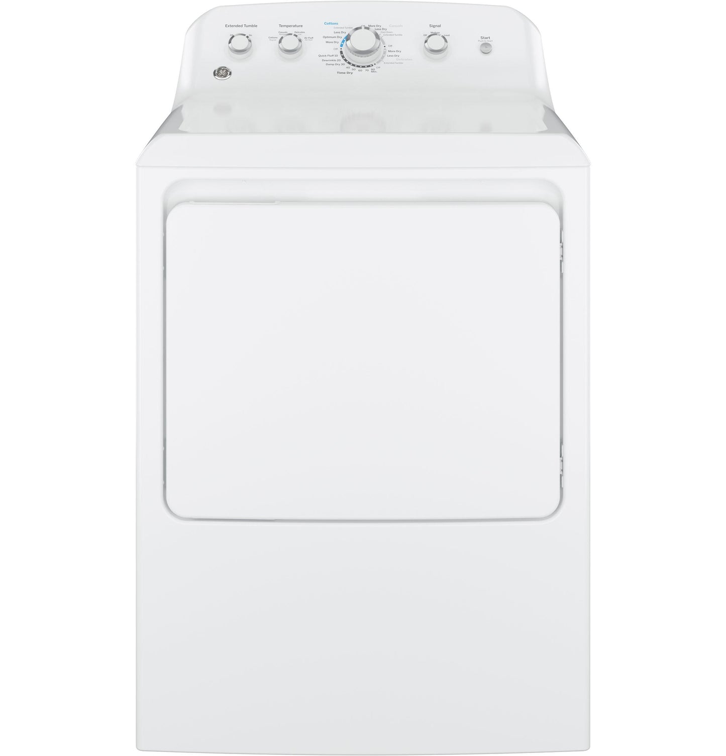 GE® 7.2 cu. ft. Capacity aluminized alloy drum Electric Dryer