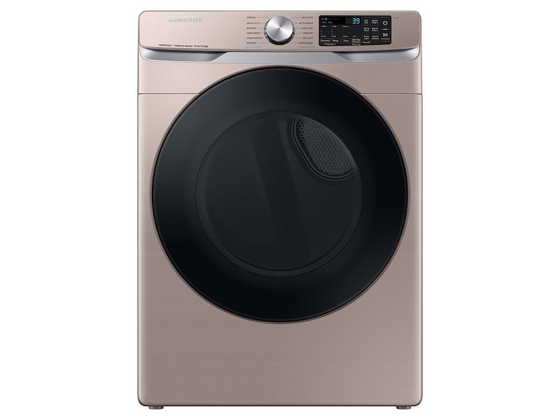 Samsung 7.5 cu. ft. Smart Electric Dryer with Steam Sanitize  in Champagne
