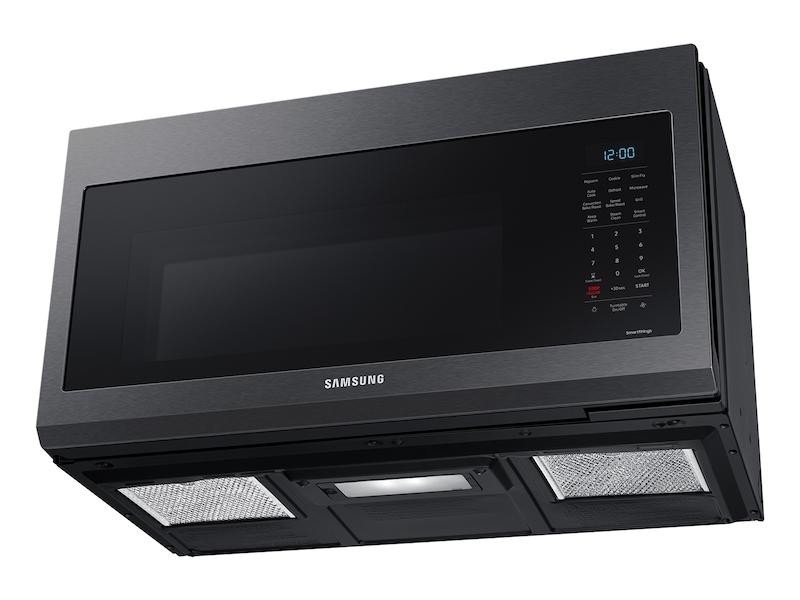 Samsung MC17T8000CG 1.7 cu ft. Smart Over-the-Range Microwave with Convection & Slim Fry™ in Black Stainless Steel