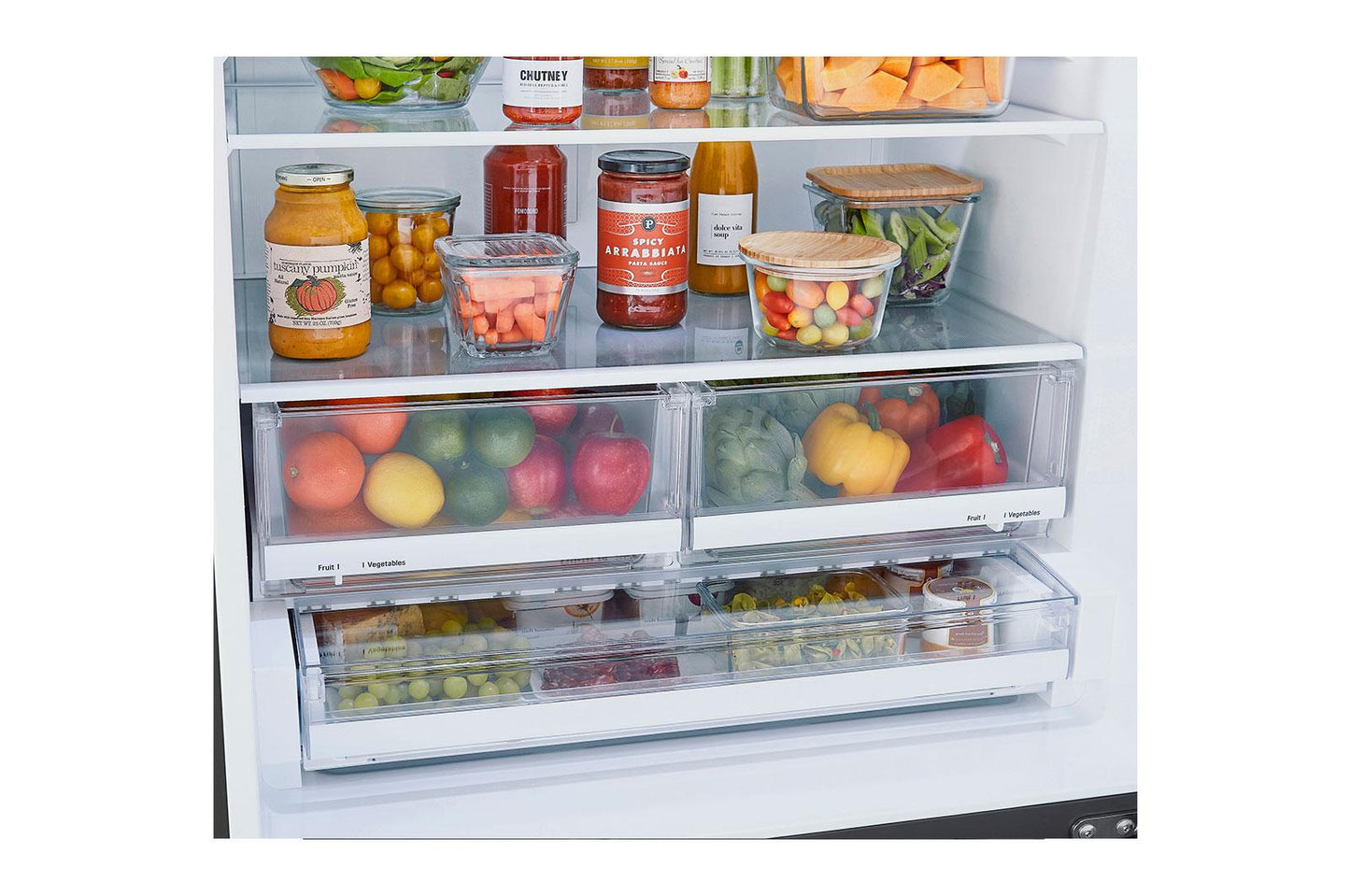 Lg LRDCS2603D 26 cu. ft. Bottom Freezer Refrigerator