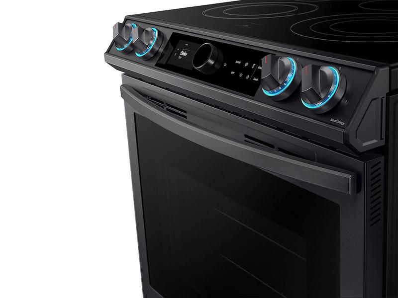 Samsung NE63T8711SG 6.3 cu ft. Smart Slide-in Electric Range with Smart Dial & Air Fry in Black Stainless Steel