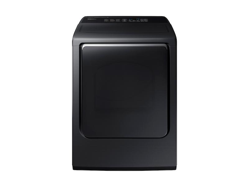 Samsung 7.4 cu. ft. Gas Dryer with Integrated Controls in Black Stainless Steel