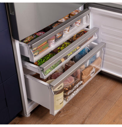 GBE17HYRFS GE® ENERGY STAR® 17.7 Cu. Ft. Counter-Depth Bottom-Freezer Refrigerator