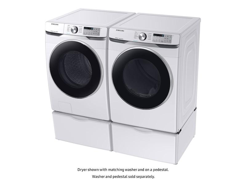 Samsung DVE45T6200W 7.5 cu. ft. Electric Dryer with Steam Sanitize+ in White