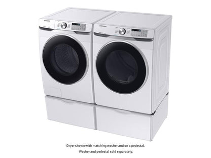Samsung DVE45T6200W 7.5 cu. ft. Electric Dryer with Steam Sanitize+ in White