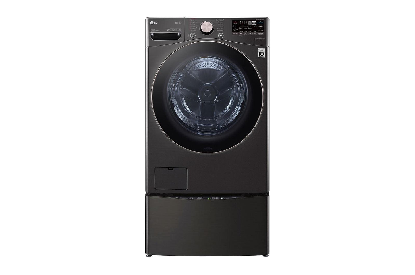 Lg WM4000HBA 4.5 cu. ft. Ultra Large Capacity Front Load Washer - Black Steel