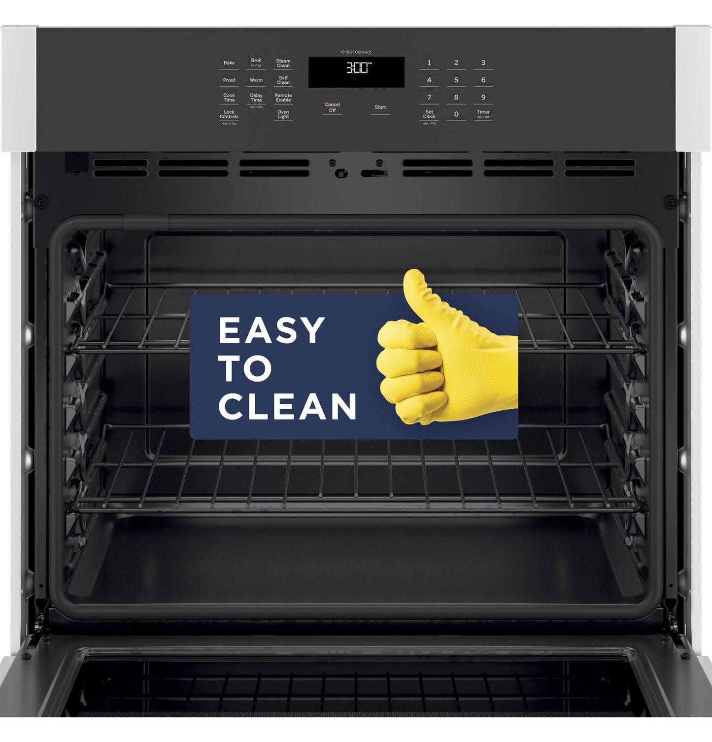 JTS3000SNSS GE® 30" Smart Built-In Self-Clean Single Wall Oven with Never-Scrub Racks