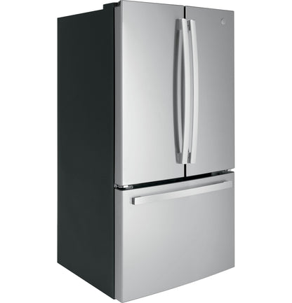 GNE27JYMFS GE ENERGY STAR 27.0 Cu. Ft. Fingerprint Resistant French-Door Refrigerator