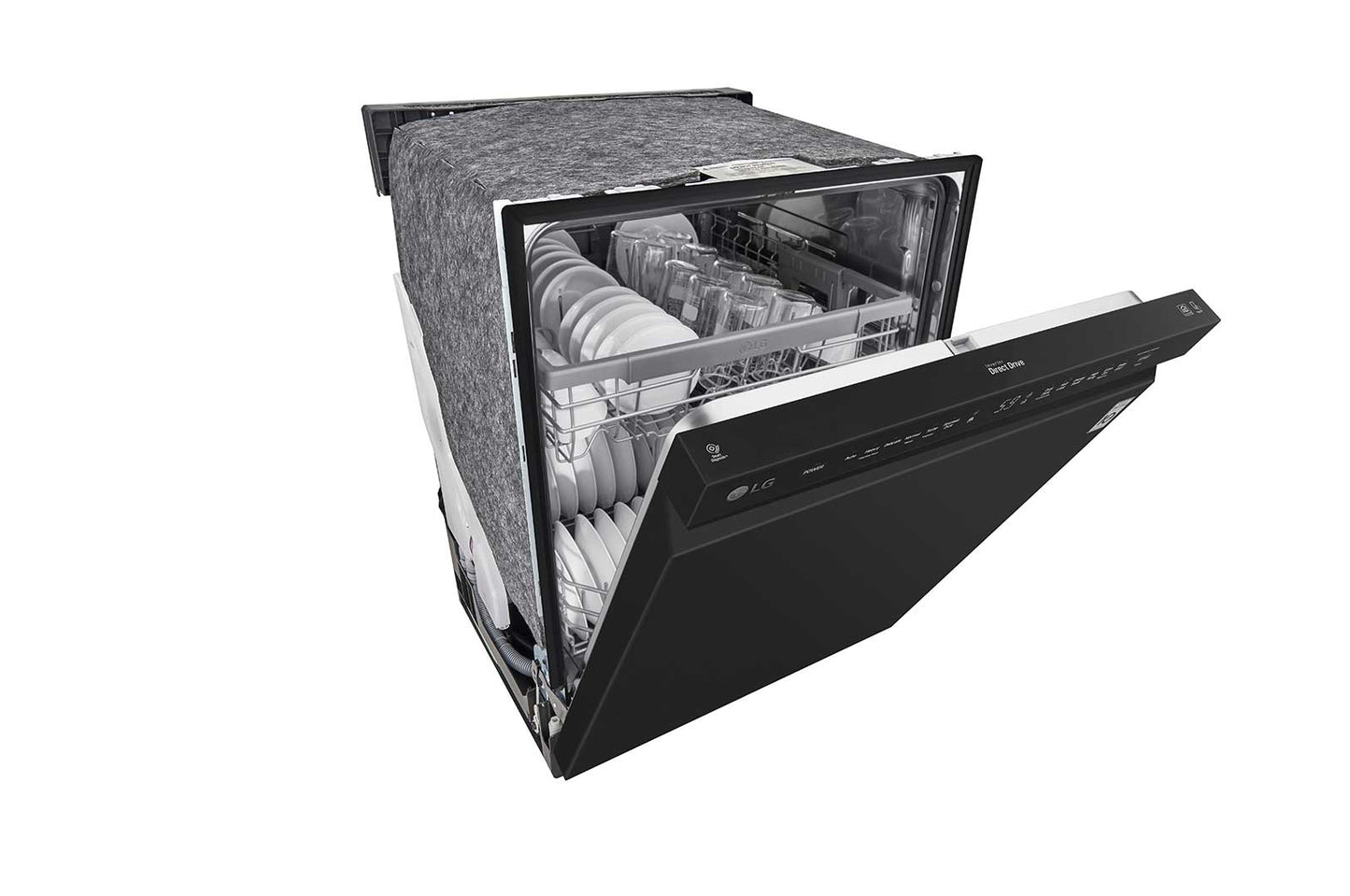 Lg LDF5545BB Front Control Dishwasher with QuadWash™ and EasyRack™ Plus