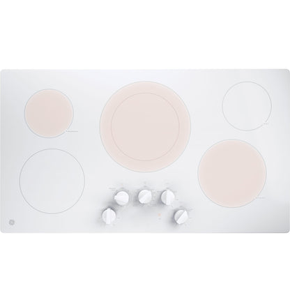 JP3036TLWW GE® 36" Built-In Knob Control Electric Cooktop