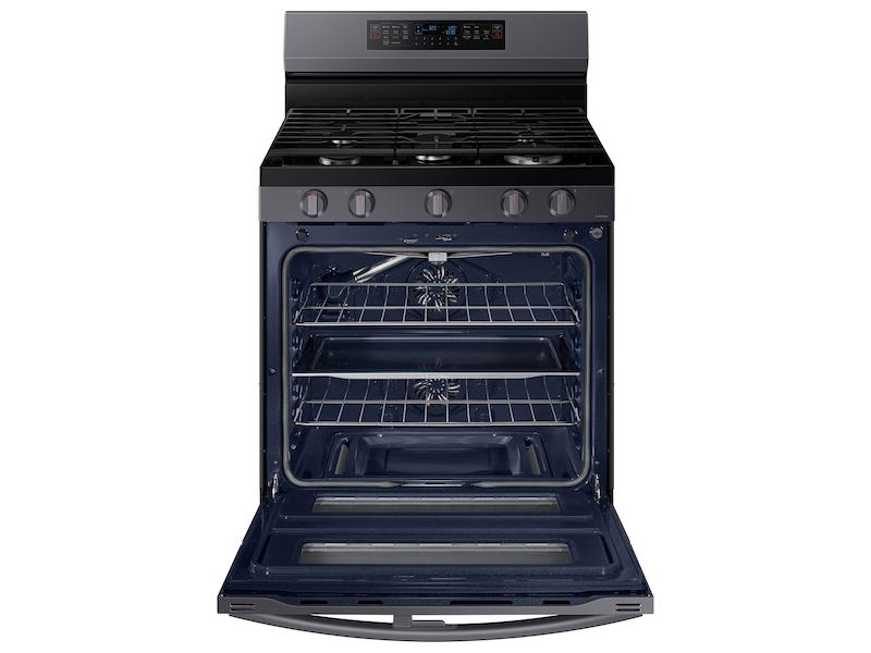 Samsung NX60A6751SG 6.0 cu. ft. Smart Freestanding Gas Range with Flex Duo™ & Air Fry in Black Stainless Steel