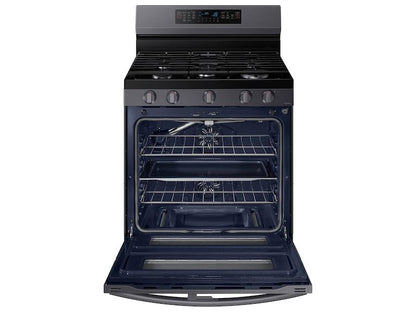 Samsung NX60A6751SG 6.0 cu. ft. Smart Freestanding Gas Range with Flex Duo™ & Air Fry in Black Stainless Steel