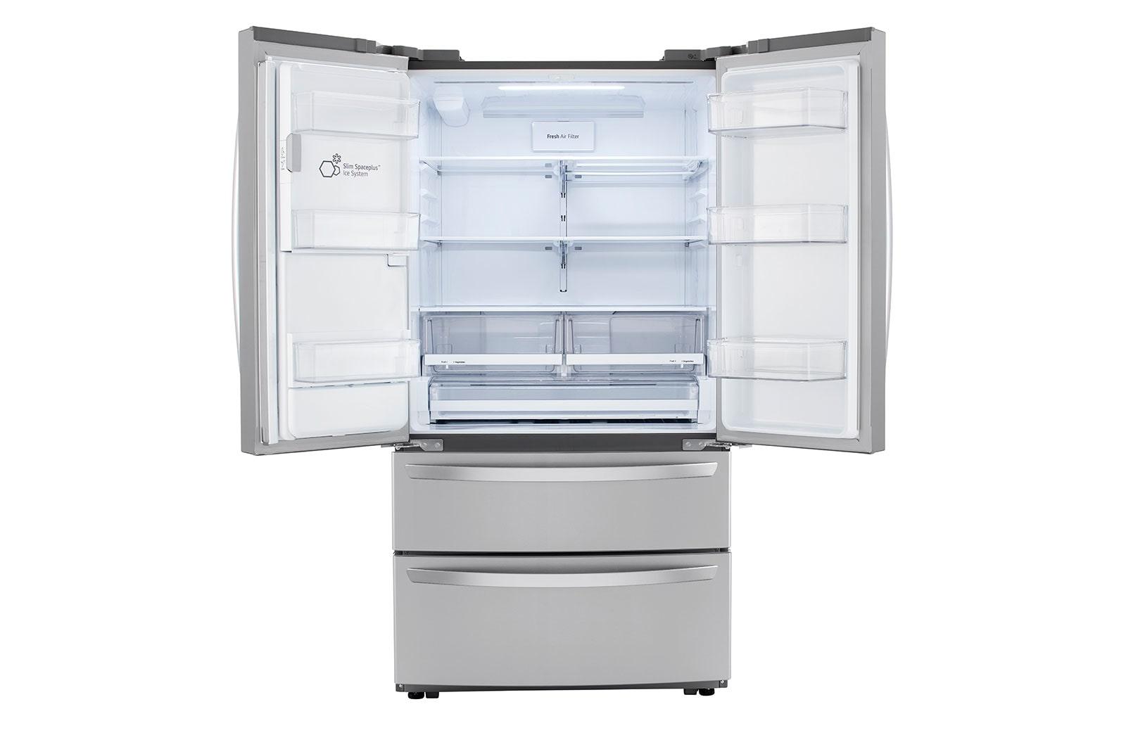 Lg LRMXC2206S 22 cu ft. Smart Counter Depth Double Freezer Refrigerator with Craft Ice™