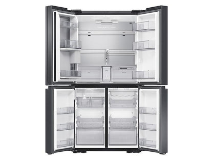 Samsung 23 cu. ft. Smart Counter Depth 4-Door Flex™ refrigerator with Family Hub™ and Beverage Center in Black Stainless Steel