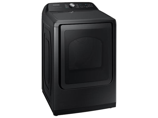 Samsung 7.4 cu. ft. Smart Electric Dryer with Steam Sanitize  in Brushed Black