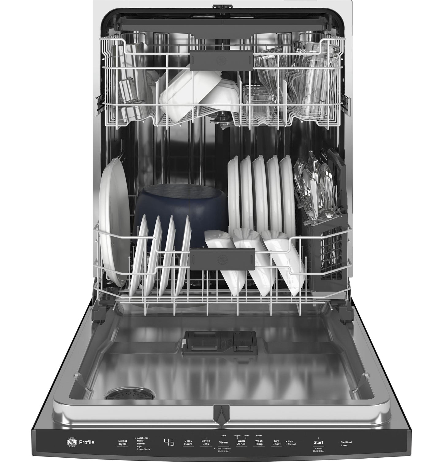 GE Profile™ ENERGY STAR® Top Control with Stainless Steel Interior Dishwasher with Sanitize Cycle & Dry Boost with Fan Assist