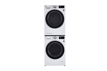 Lg DLHC1455W 4.2 cu. ft. Smart Wi-Fi Enabled Compact Front Load Dryer with Dual Inverter HeatPump™ Technology