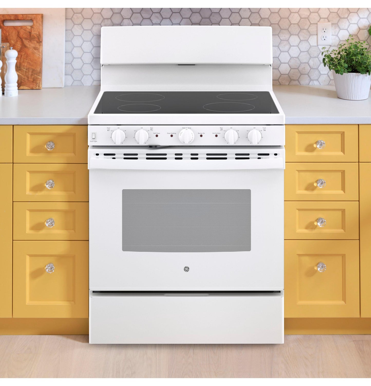 JB480DTWW GE 30" Free-standing Electric Radiant Smooth Cooktop Range