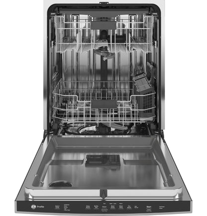 GE Profile™ Fingerprint Resistant Top Control with Stainless Steel Interior Dishwasher with Sanitize Cycle & Dry Boost with Fan Assist
