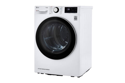 Lg DLHC1455W 4.2 cu. ft. Smart Wi-Fi Enabled Compact Front Load Dryer with Dual Inverter HeatPump™ Technology