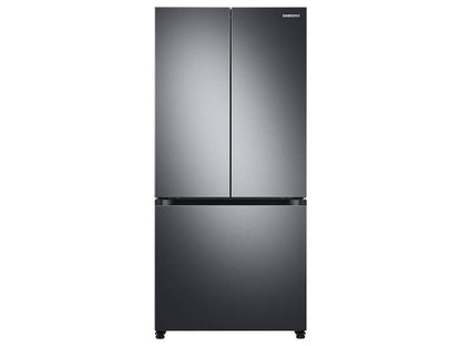 Samsung RF18A5101SG 18 cu. ft. Smart Counter Depth 3-Door French Door Refrigerator in Black Stainless Steel