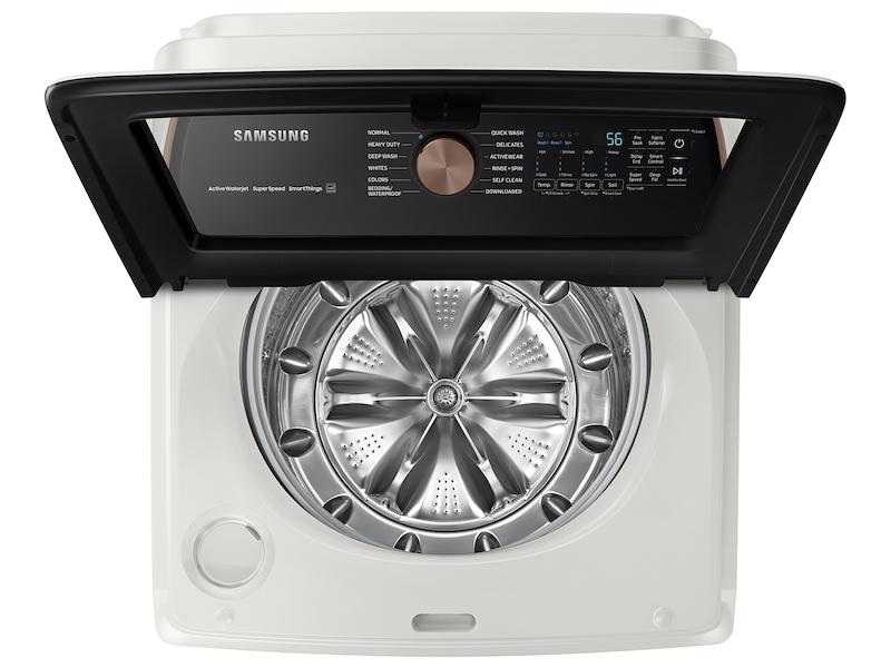 Samsung 5.0 Cu. Ft. High-Efficiency Stackable Smart Front Load Washer with  Steam and Super Speed Wash Brushed Black WF50A8500AV/A5 - Best Buy