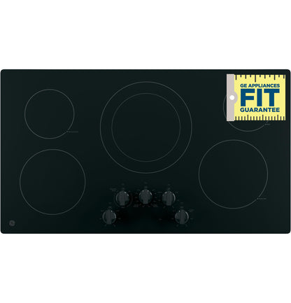 JP3036DLBB GE® 36" Built-In Knob Control Electric Cooktop