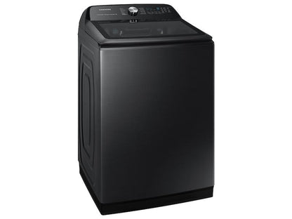 5.2 cu. ft. Large Capacity Smart Top Load Washer with Super Speed Wash in Brushed Black