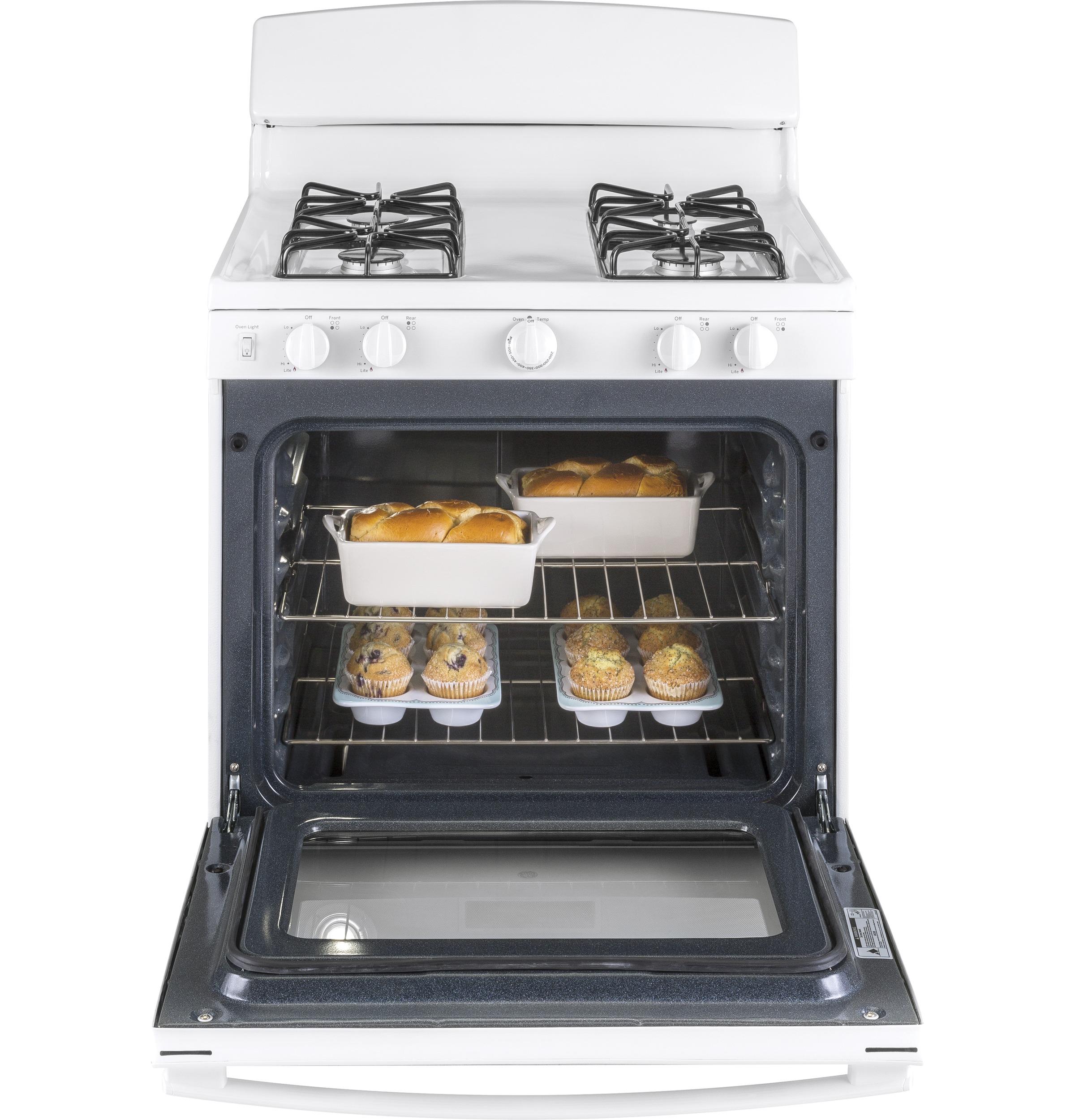 JGBS30DEKWW GE® 30" Free-Standing Gas Range