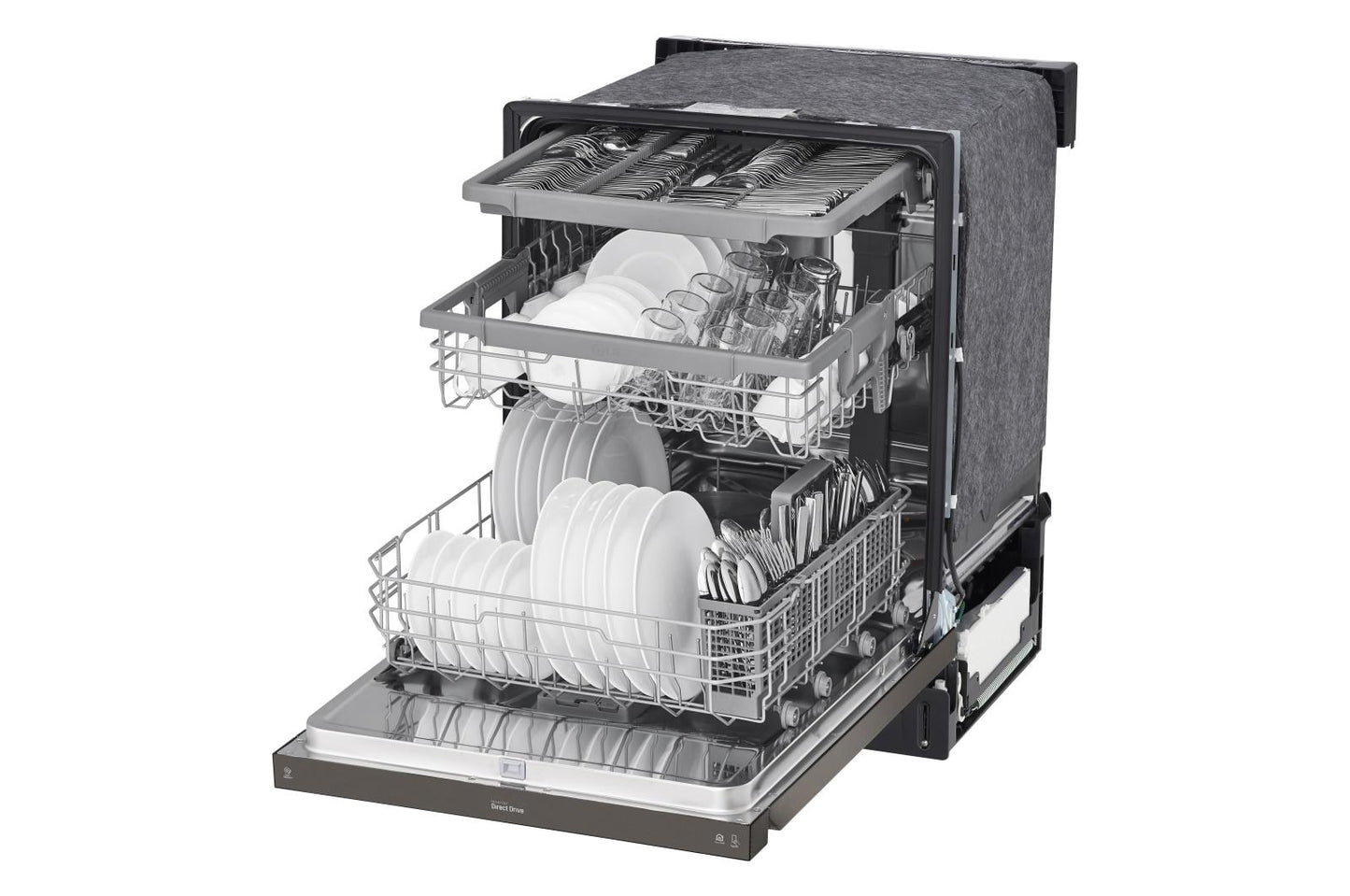 Lg LDFN4542D Front Control Dishwasher with QuadWash™ and 3rd Rack