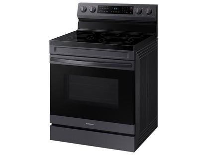 Samsung NE63A6511SG 6.3 cu.ft.Smart Freestanding Electric Range with No-Preheat Air Fry & Convection in Black Stainless Steel