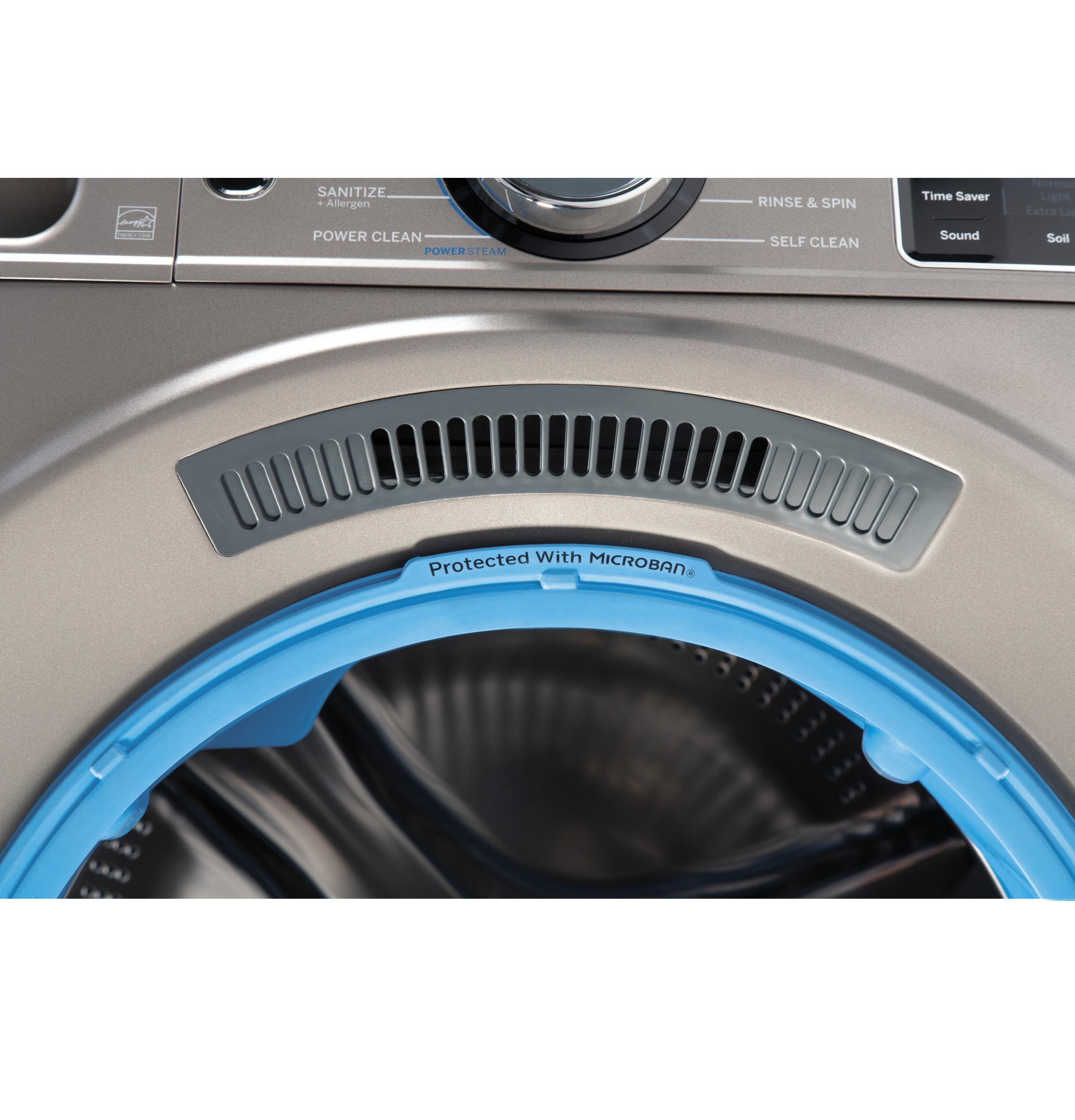 GE® 4.8 cu. ft. Capacity Smart Front Load ENERGY STAR® Steam Washer with SmartDispense™ UltraFresh Vent System with OdorBlock™ and Sanitize + Allergen