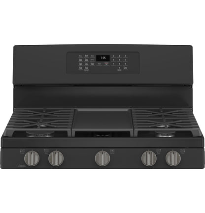 GE® 30" Free-Standing Gas Convection Range with No Preheat Air Fry
