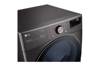 Lg DLEX4000B 7.4 cu. ft. Ultra Large Capacity Smart Wi-Fi Enabled Front Load Electric Dryer with TurboSteam™ and Built-In Intelligence