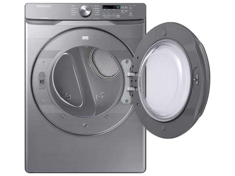 7.5 cu. ft. Front Load Gas Dryer with Sensor Dry in Platinum
