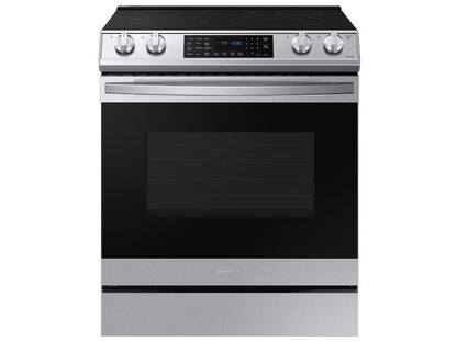Samsung 6.3 cu. ft. Smart Slide-in Electric Range with Air Fry in Stainless Steel