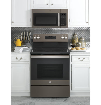 JVM3160EFES GE® 1.6 Cu. Ft. Over-the-Range Microwave Oven